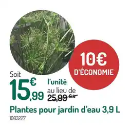 Botanic Plantes pour jardin d'eau offre