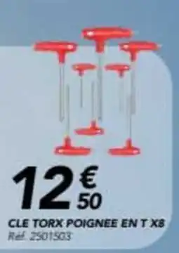 Les Briconautes Cle torx poignee en t x8 offre