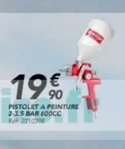 Les Briconautes Pistolet a peinture 2.3.5 bar 600cc offre