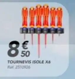 Les Briconautes Tournevis isole x6 offre