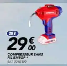 Les Briconautes Compresseur sans fil emtop offre