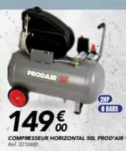Les Briconautes PRODAIR Compresseur horizontal offre