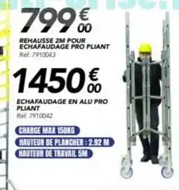 Les Briconautes Echafaudage en alu pro pliant offre