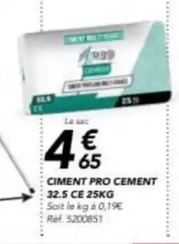 Les Briconautes Ciment pro cement offre