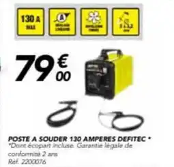 Les Briconautes Poste a souder 130 amperes defitec offre