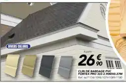 Les Briconautes Clin de bardage pvc fortex pro offre