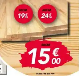 Les Briconautes Tablette en pin offre