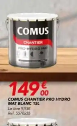 Les Briconautes COMUS chantier pro hydro mat blanc offre