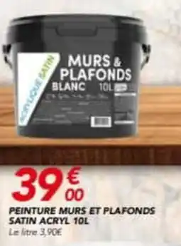 Les Briconautes Peinture murs et plafonds satin acryl offre