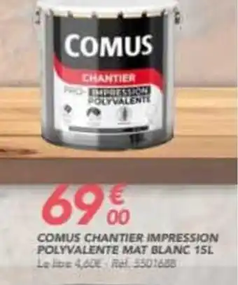 Les Briconautes COMUS chantier impression polyvalente mat blanc offre