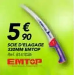 Les Briconautes EMTOP Scie d'elagage 330mm offre