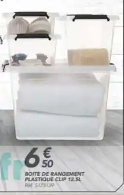 Les Briconautes Boite de rangement plastique clip offre