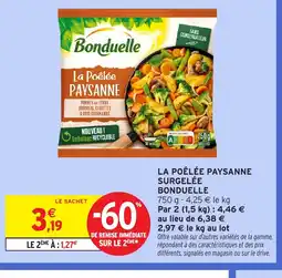 Intermarché BONDUELLE La poêlée paysanne surgelée offre