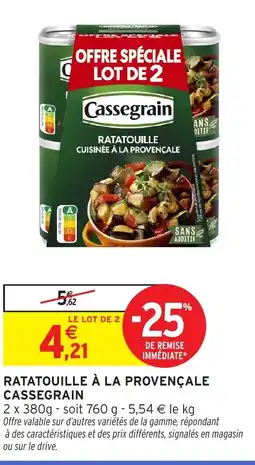 Intermarché CASSEGRAIN Ratatouille à la provençale offre