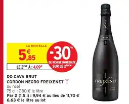 Intermarché FREIXENET Do cava brut cordon negro offre
