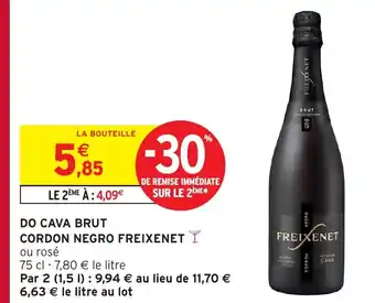 Intermarché FREIXENET Do cava brut cordon negro offre