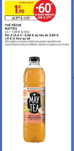 Intermarché MAYTEA Thé pêche offre