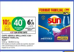 Intermarché SUN Caps absolu brillance x36 - format familial offre