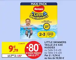 Intermarché HUGGIES Little swimmers taille offre