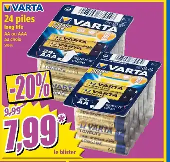 Norma 24 piles offre