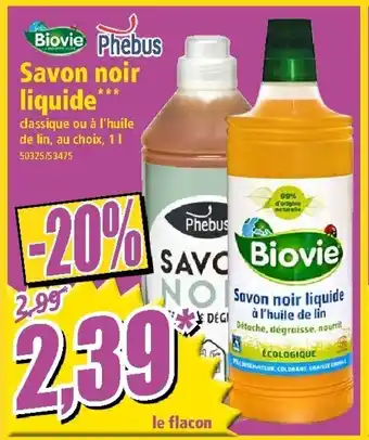 Norma Savon noir liquide offre