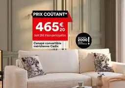 BUT Canapé convertible méridienne Cadix offre