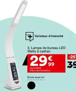 BUT Lampe de bureau LED Wally à cadran offre