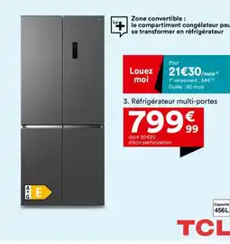 BUT TCL Réfrigérateur multi-portes offre