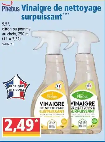 Vinaigre de nettoyage surpuissant