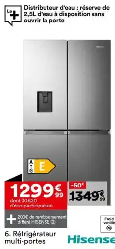 BUT HISENSE Réfrigérateur multi-portes offre