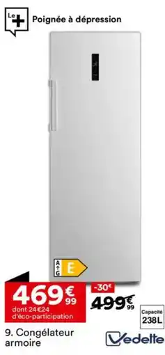 BUT VEDETTE Congélateur Armoire offre