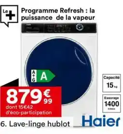 BUT HAIER Lave-linge hublot offre