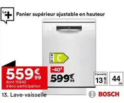 BUT BOSCH Lave-vaisselle offre