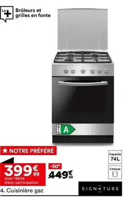 BUT Cuisinière gaz offre