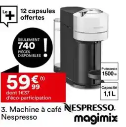 BUT Machine à cafe Nespresso offre