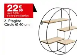 BUT Étagère Circle Ø 40 cm offre