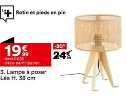 BUT Lampe à poser Léa H. 38 cm offre