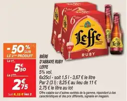 Netto Leffe - bière d'abbaye ruby offre