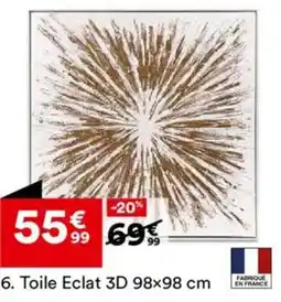 BUT Toile Eclat 3D 98x98 cm offre