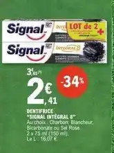 E.Leclerc Signal - dentifrice intégral 8 offre