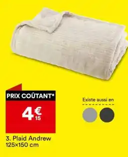 BUT Plaid Andrew 125x150 cm offre