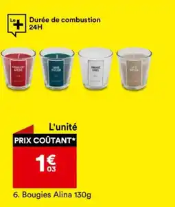 BUT Bougies Alina offre