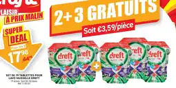 Trafic Set de 19 tablettes pour lave-vaisselle dreft offre