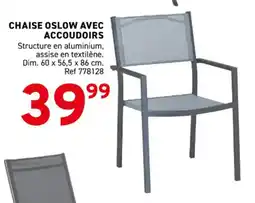 Trafic Chaise oslow avec accoudoirs offre