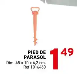 Trafic Pied de parasol offre