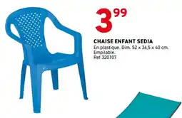 Trafic Chaise enfant sedia offre
