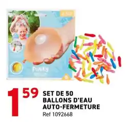 Trafic Set de 50 ballons d'eau auto-fermeture offre