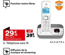 BUT ALCATEL Téléphone sans fil offre