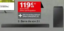 BUT Barre de son 2.1 offre
