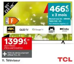 BUT TCL Téléviseur offre